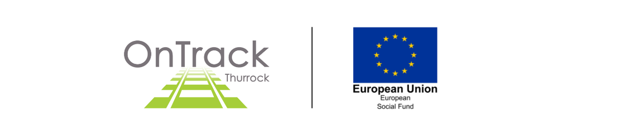OnTrack Thurrock EU Social Fund logos