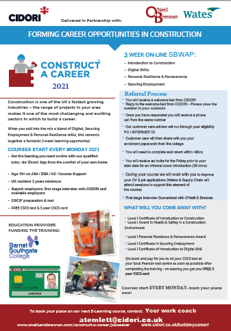 Construct a career flyer