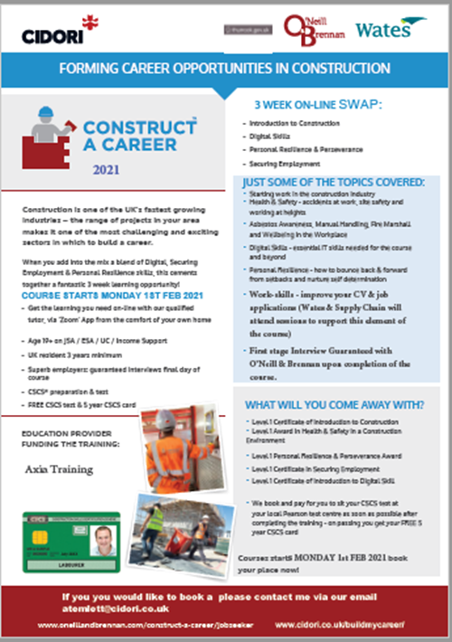 Construct a career flyer